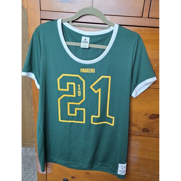 Victoria's Secret PINK Green Bay Packers NFL Football Jersey Size Large Green - Picture 1 of 12